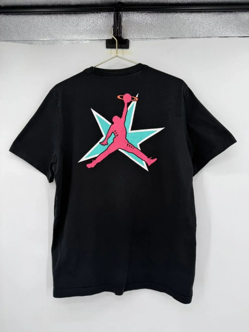 Jordan Jumpman Men's XL Graphic T-Shirt Black Short Sleeve Cotton Crew Neck